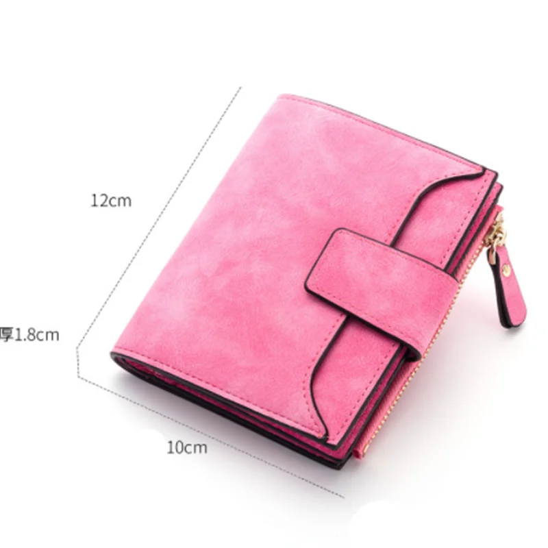 

New Leather Women Wallet Hasp Small Slim Coin Pocket Purse Women Wallets Cards Holders Luxury Brand Wallets Designer Purse
