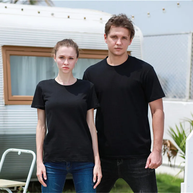

New Men's Casual High Quality 100% Cotton DIY Photo Logo Brand Short Sleeve o-neck t-shirt casual hip hop t-shirt for men