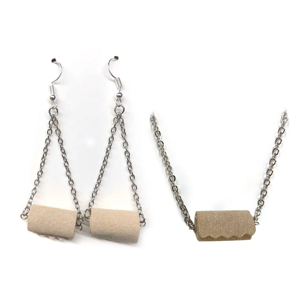 Смола Туалетная бумага мотаться серьги ожерелья девушки Прохладный партии