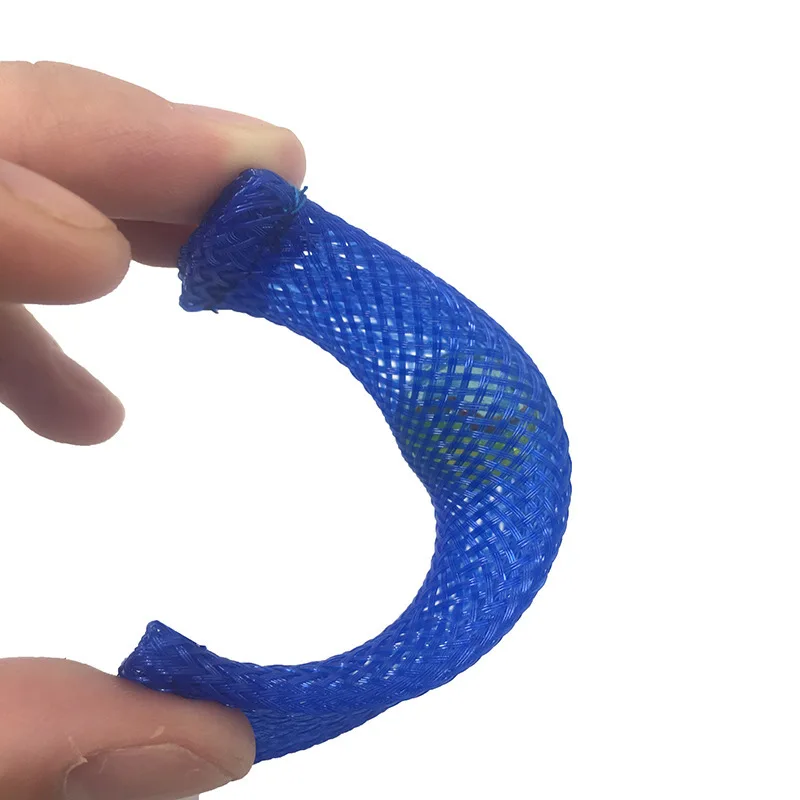 

Fidget Toys Woven Mesh Tube With Glass Marble Decompression Toy Marble Squeeze Autism ADHD Anxiety Therapy Stress Relief Hand