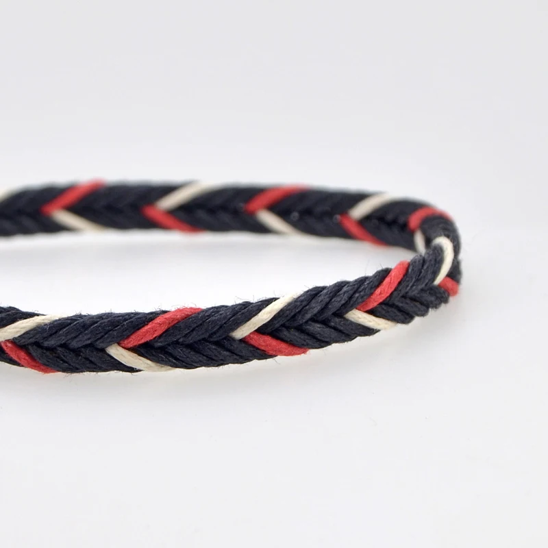 Регулируемые браслеты синий/черный цвет тканый браслет ювелирные аксессуары