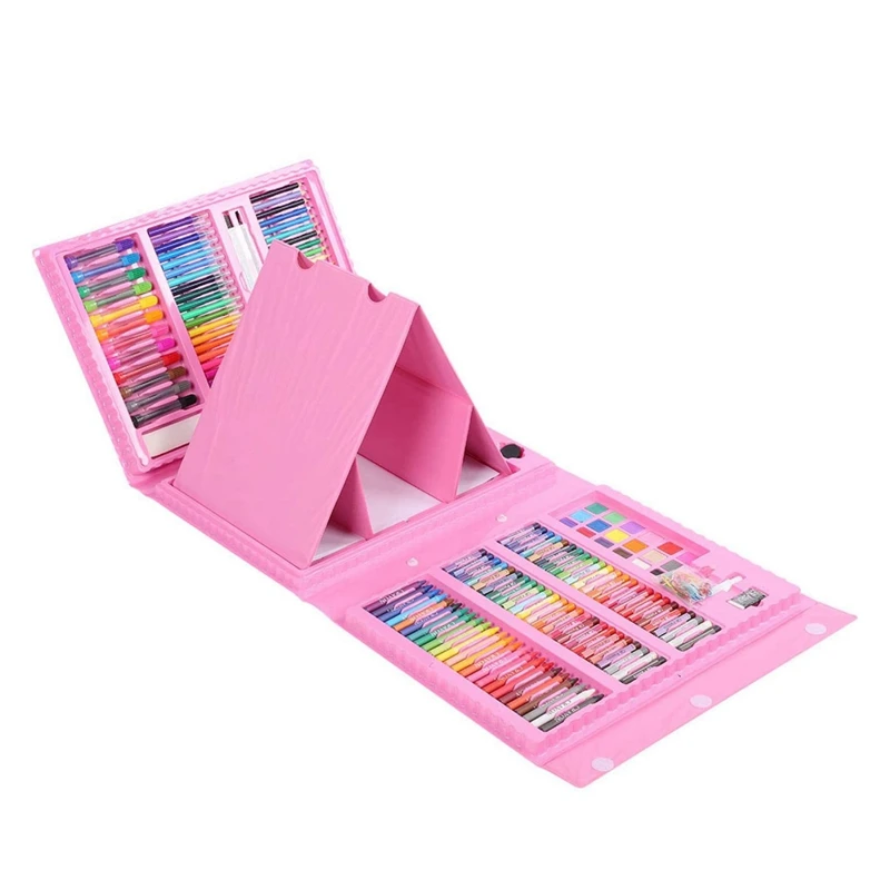 

208 PCS Art Set Children Art Supplies Drawing Kit for Kids Artist Tools Beginners Art Box with Crayons Watercolor Pens