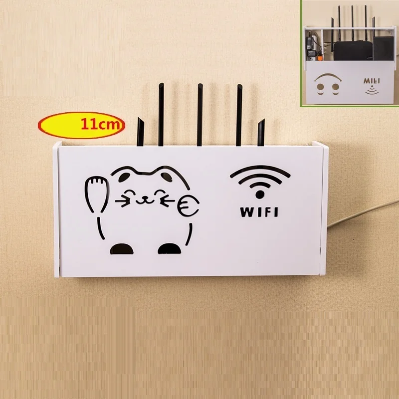 Маршрутизатор приема Экранирование Wi-Fi украшение гостиной коробка ТВ-приставка для хранения гнездо крышка шкафа полка вешалка стойка