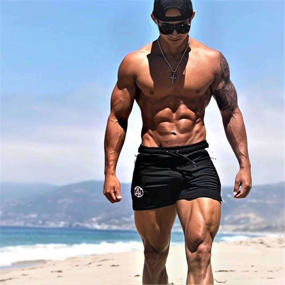 

New Summer Outdoor Sports Shorts for Men Quick Dry Thin Training Running Triple Pants for Men Casuals Beach Pants