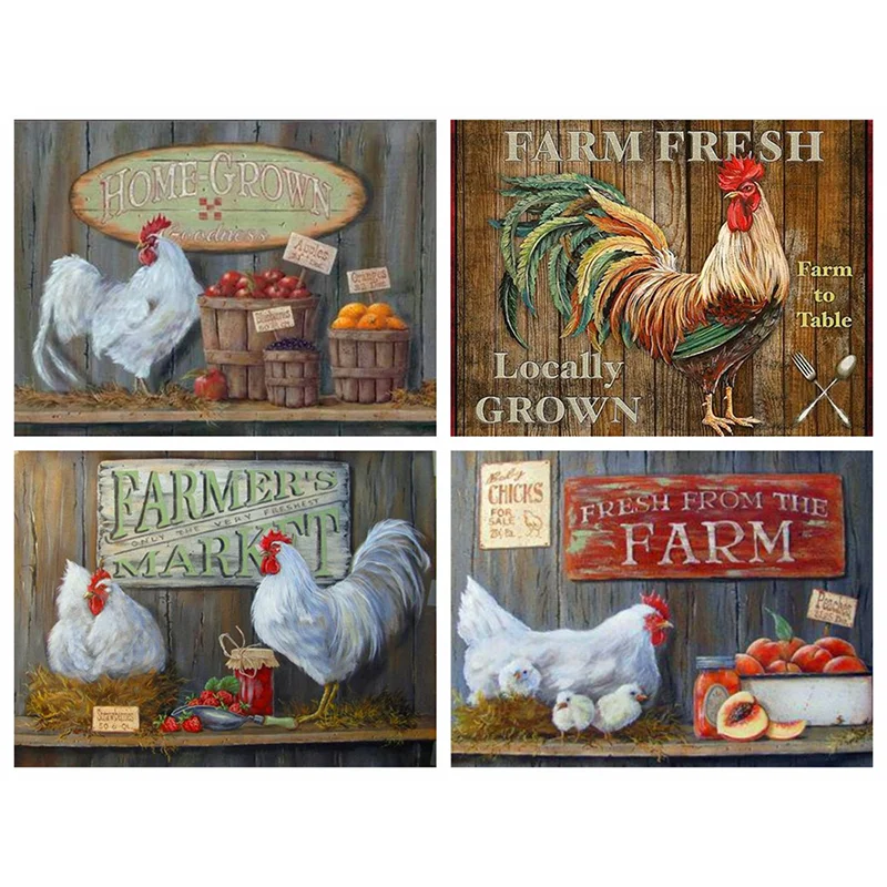 Яркая 5D квадратная Алмазная вышивка с животными инкрустированная алмазами