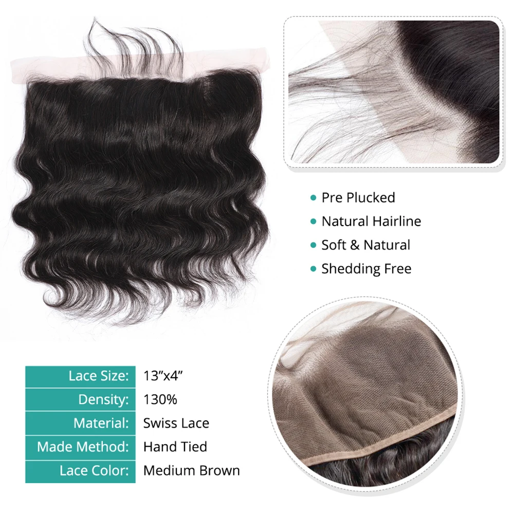 Капелли волнистые человеческие волосы пучки с закрытием 1B бразильские плетение 3