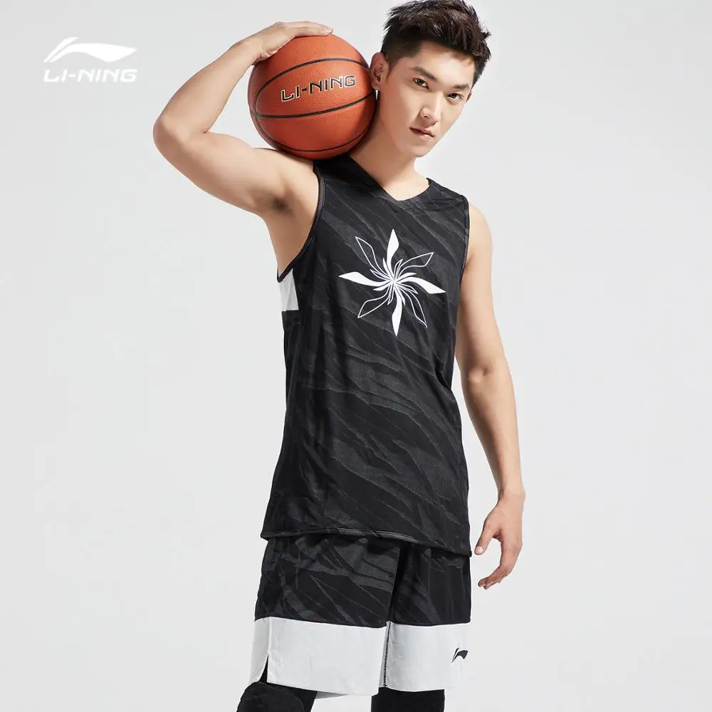 Li-Ning мужские спортивные шорты для баскетбола, тонкие, полиэстер, дышащие, удобные, с подкладкой, спортивные шорты AAPN287 MKD1594