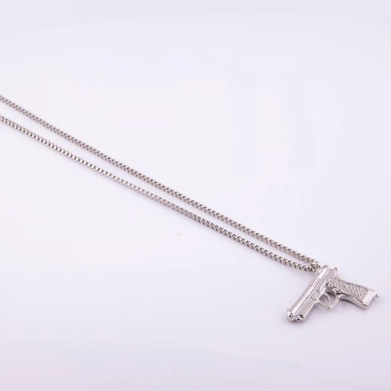 

Women's Fashion Pistol Alloy Pendant Necklace 60CM