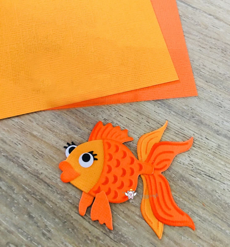 Mmao ремесла Металлические Стальные режущие штампы золотой рыбки декоративный