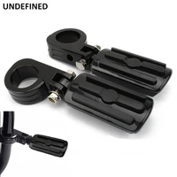 black motorcycle highway foot pegs 32mm 38mm engine guard crash bar footrest kits for harley touring dyna softail chopper bobber