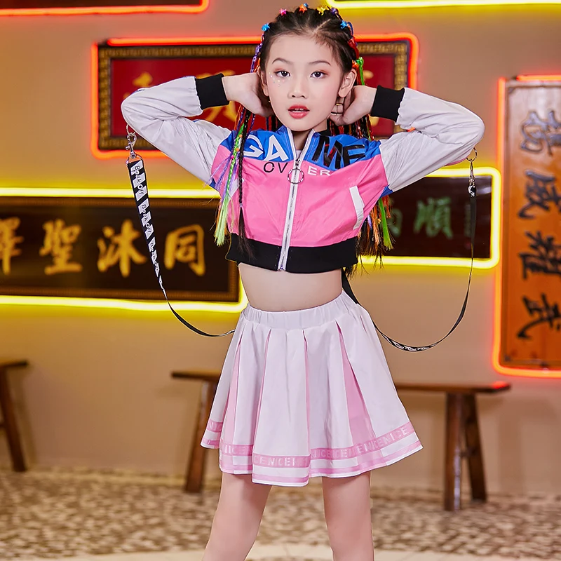 Новинка одежда для джазовых танцев девочек юбка джаза Детское пальто в стиле хип