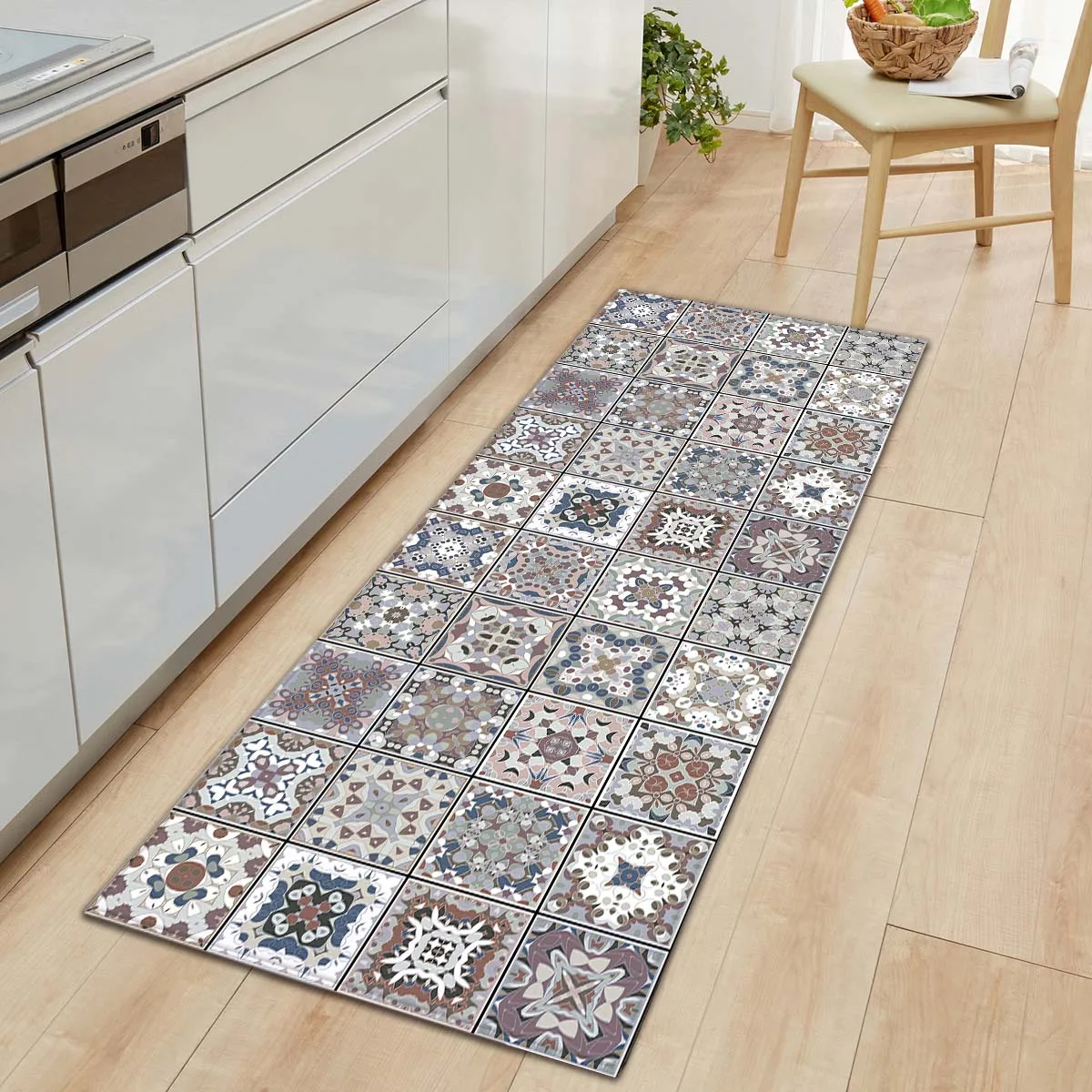 

Bohemia Floor Kitchen Mat Carpet Anti-slip Door Entrance Mat Rugs Floor Mats for The Living Room Kitchen Bedroom