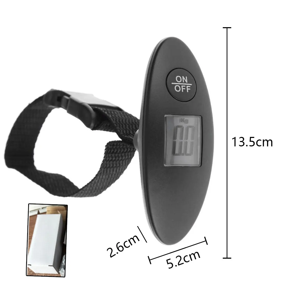 

LCD Digital Electronic Luggage Scale Portable Suitcase Scale Handled Travel Bag Weighting Fish Hook Hanging Scale 40kg/100g