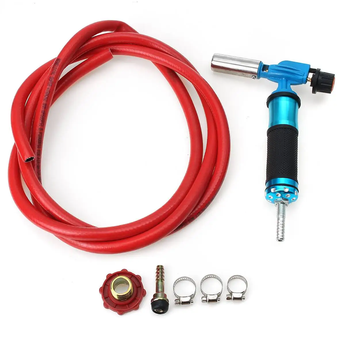 

Electronic Ignition Liquefied Gas Welding Torch Kit with 2.5M Rubber Tube Hose for Soldering Cooking Brazing Heating Lighting