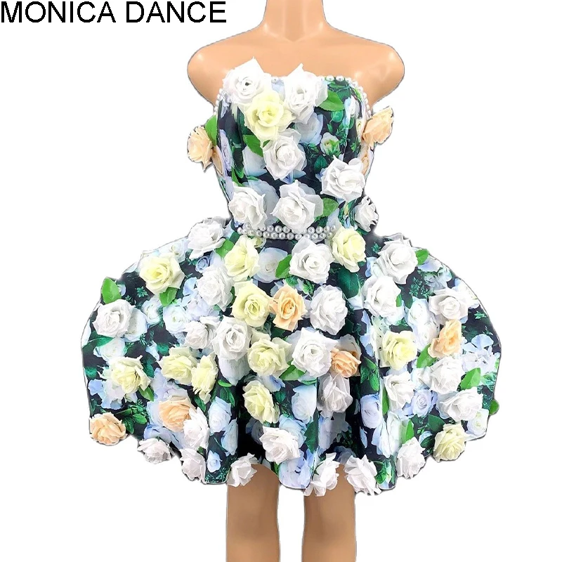 Женское платье с цветочным принтом танцевальное для вечеринки | Тематическая