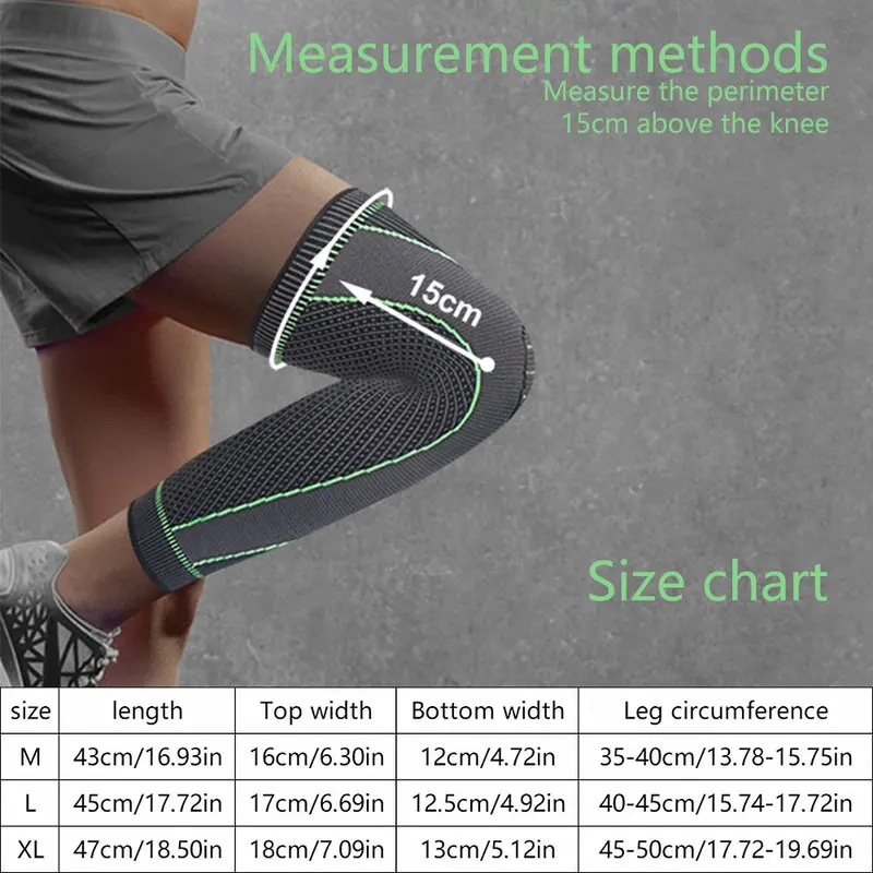 

1PC Knee Support Protector Kneepad Knee Pads Pressurized Elastic Brace Belt Kneecap Running Basketball Sports Accessories