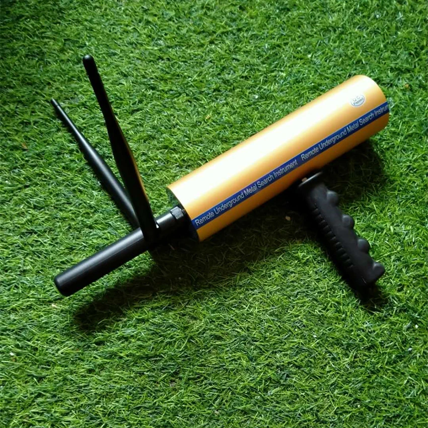 New Gold (Rubber Box Packaging) Enhanced Signal Dual Antenna Remote Positioning AKS Underground Metal Detector