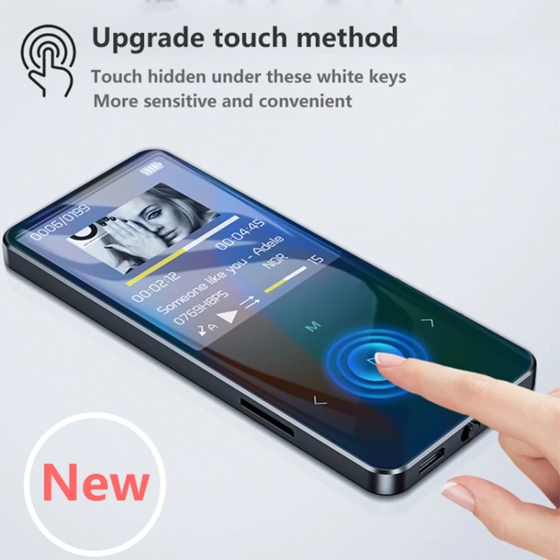 

MP4 Player Walkman with Bluetooth 8GB 16GB Music Player With Touch Key FM Radio Video Play E-book