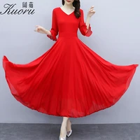 women dresses summer 2022 red chiffon beach party midi dress casual black robe boho vetement femme korean fashion prom evening