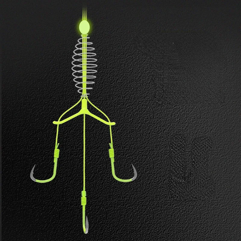

Carp Fishing Hooks Float Fishing Accessories Explosion Hook Strand Spring Fluorescence Three-pronged Grappling Hook