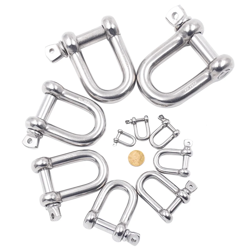 HQ AC01 нержавеющая сталь 316 высокопрочная тип Dee винтовая штифтовая Скоба для якоря