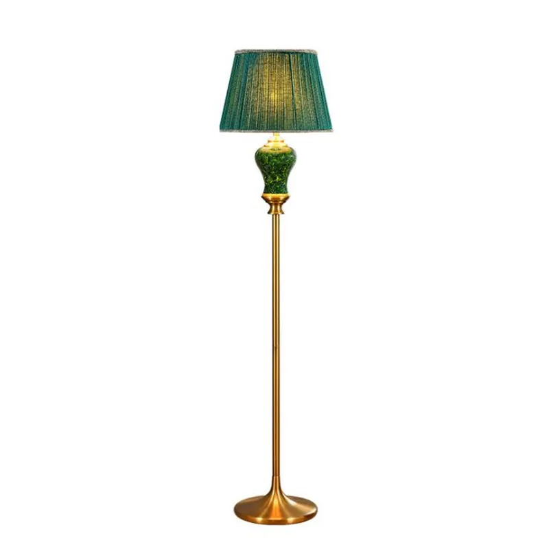 Керамический диммер для фойе Европа зеленый фарфор винтажная