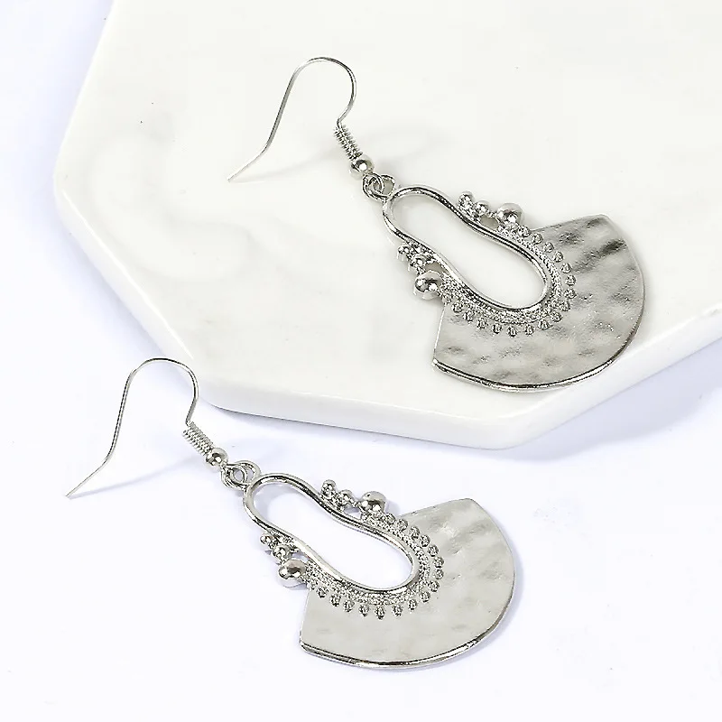 

fashion earing for women 2020 retro style Vintage Geometrical Element Long Sector Earrings Wedding Earring Jewelry Gift