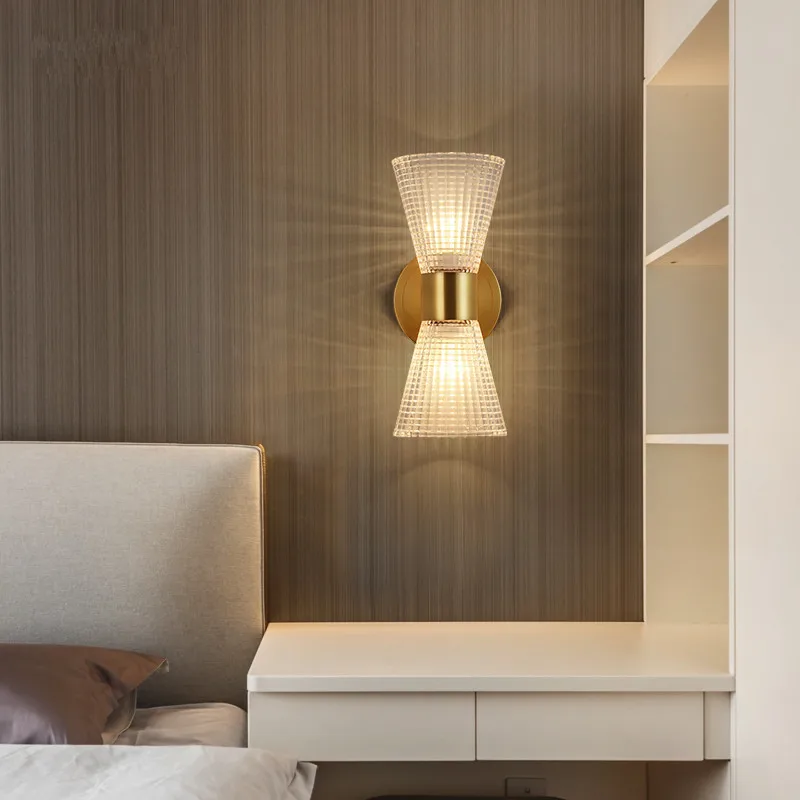 Латунный настенный светильник креативный роскошный фон для гостиной Декор