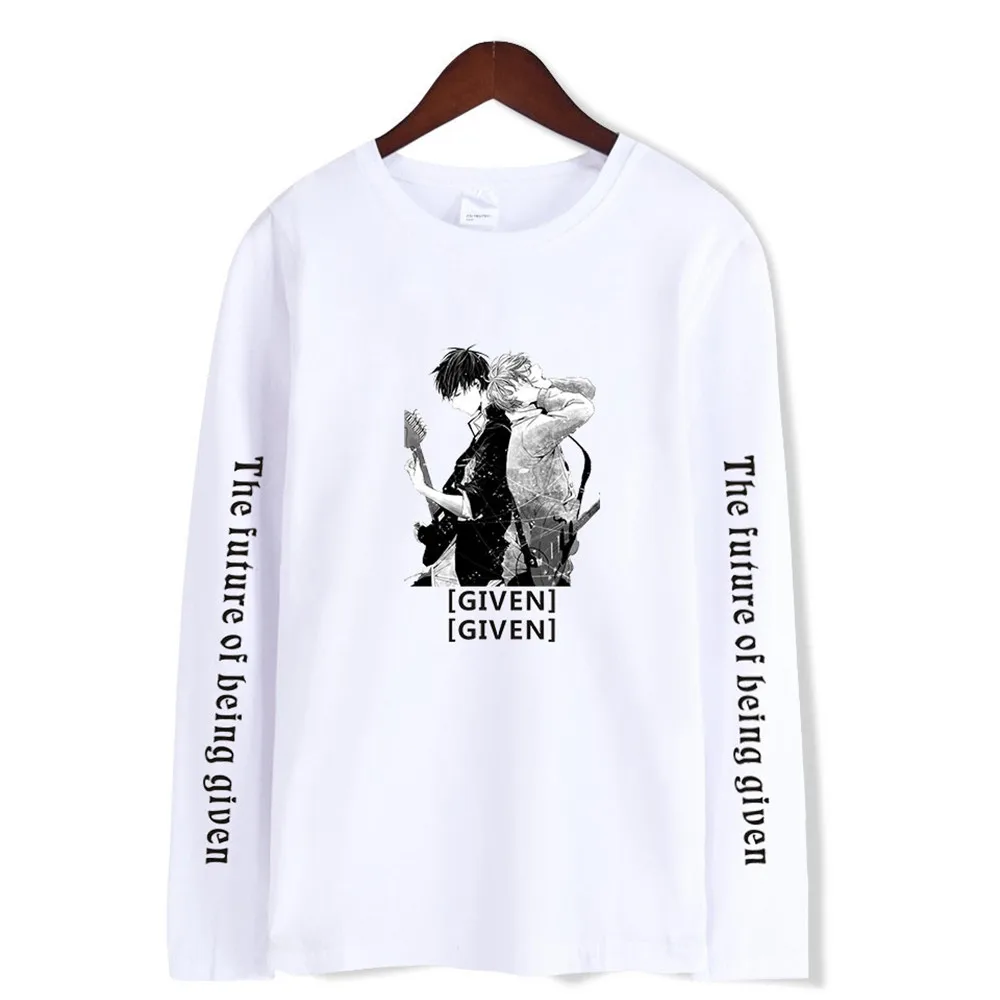 

Given T Shirt Japan Anime Manga Music Harajuku Printed Fashion Summer Men Tops Long sleeve Graphic Tees Cartoon Unisex T-shirt
