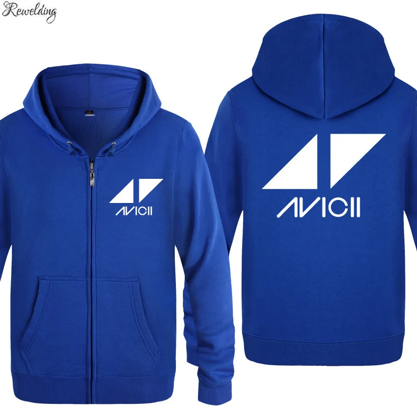 Рок-н-ди-Джея Avicii Толстовки с принтом Для мужчин в стиле хип-хоп флисовая куртка