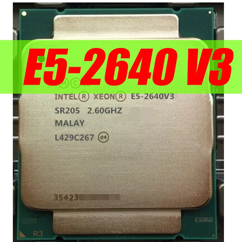 Процессор Intel Xeon E5 2640 V3 SR205 2 6 ГГц 8 ядер 90 Вт Разъем LGA 2011-3 ЦПУ 2640V3 | Компьютеры и офис