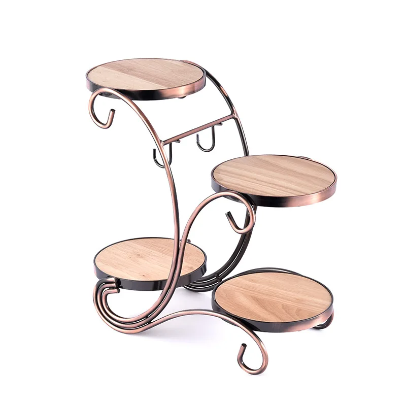 

French creative coffee and tea cup sub rack household hanging water cup rack draining storage rack Mug retro rack