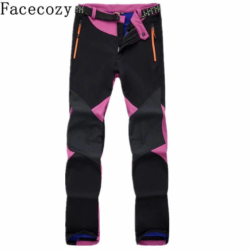Facecozy женские зимние уличные Лоскутные походные мягкие брюки осенние