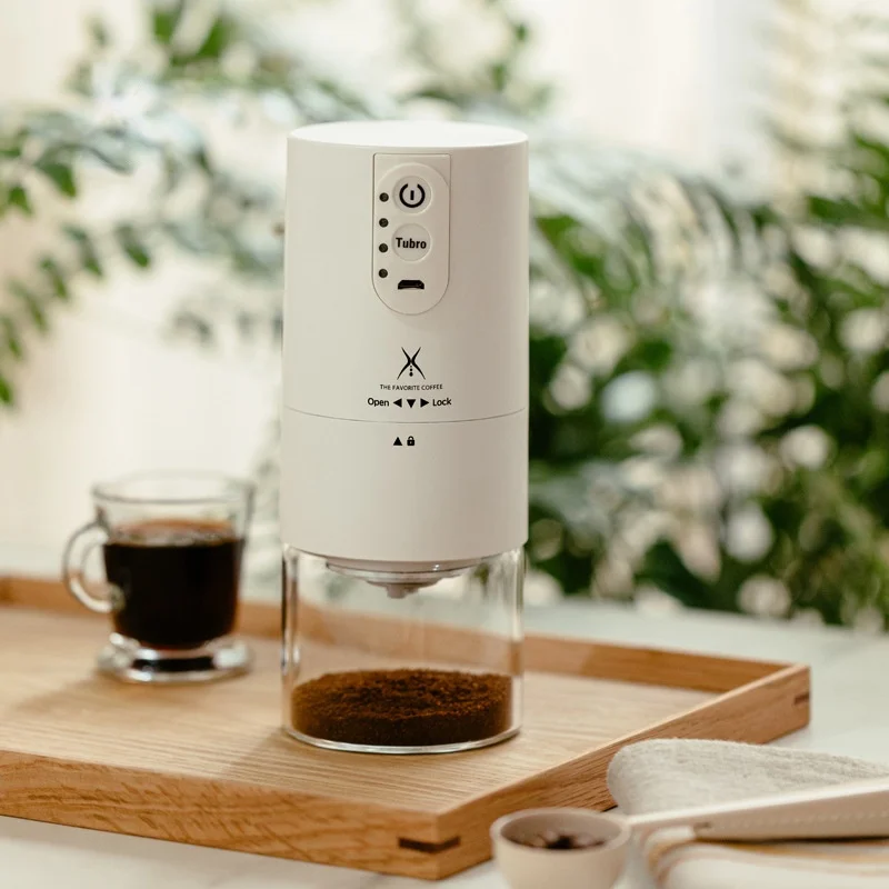 Satin Al Elektrikli Kahve Değirmeni Paslanmaz çelik çekirdek Tuz Ve Karabiber Değirmeni Taşınabilir Ev USB şarj Edilebilir Güç Baharat Ot Değirmeni