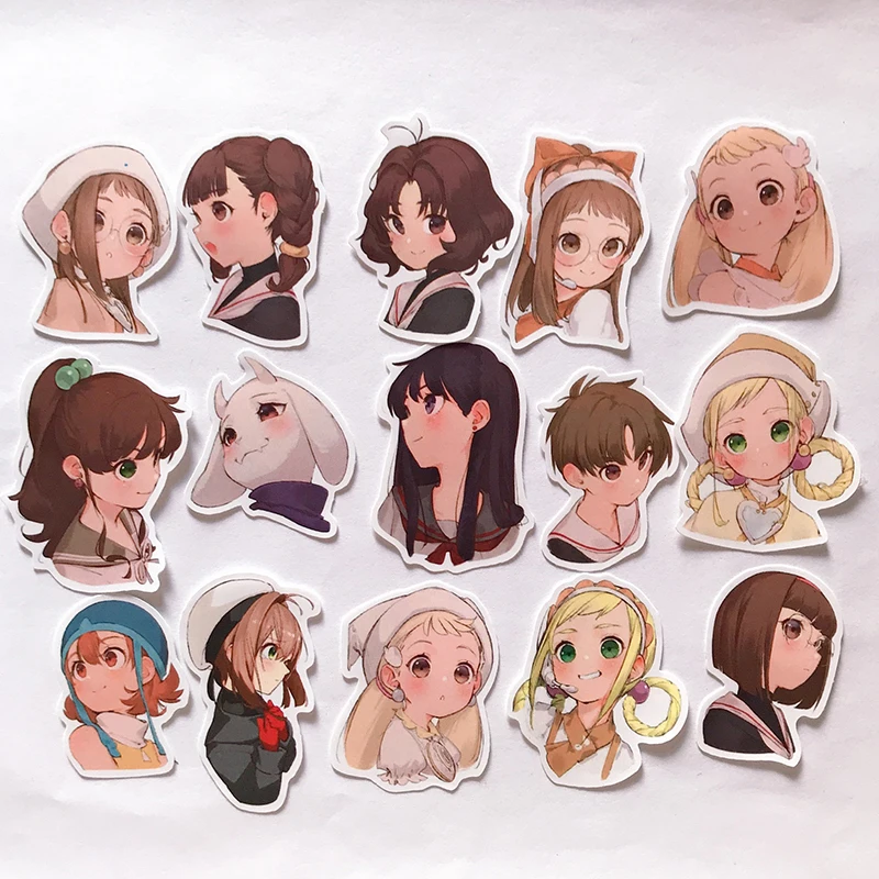 54pcs Animation cute girl stickers/Scrapbooking Stickers /Decorative Sticker /DIY Craft Photo Albums | Дом и сад