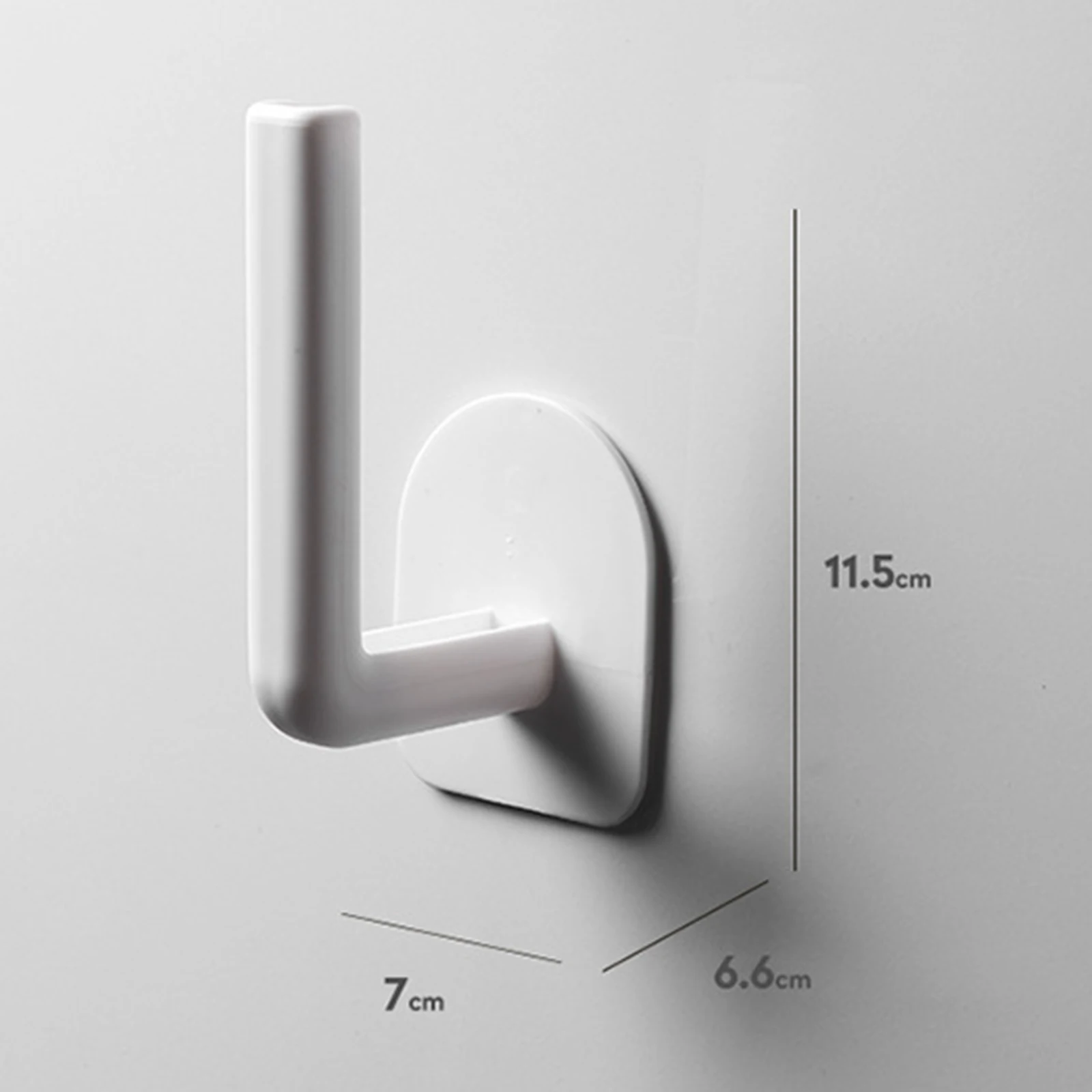 

Faroot Kitchen Roll Paper Hanger with Non-marking Stickers Drain Hole Design Punch-free Household Organizing Tool