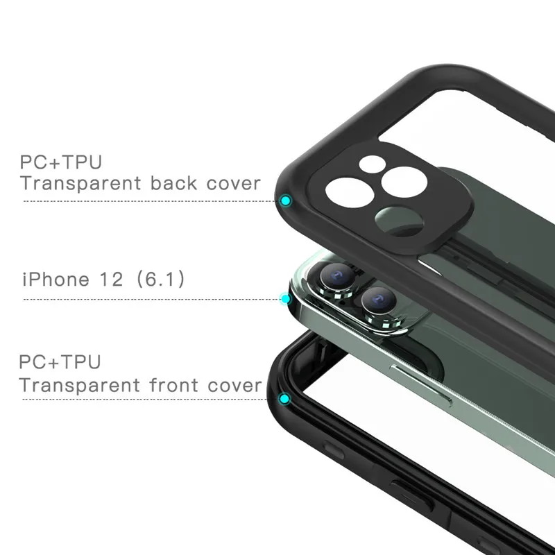 

IP68 Waterproof Case For iPhone 11 Pro Pro Max Smartphone Case For iPhone 12 Pro Pro Max Mini Shockproof Case Protective Cases