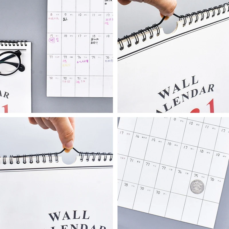 

2021 Simple Wall Calendar Weekly Monthly Planner Agenda Organizer Home Office Hanging Wall Calendar Daily Schedule Planner