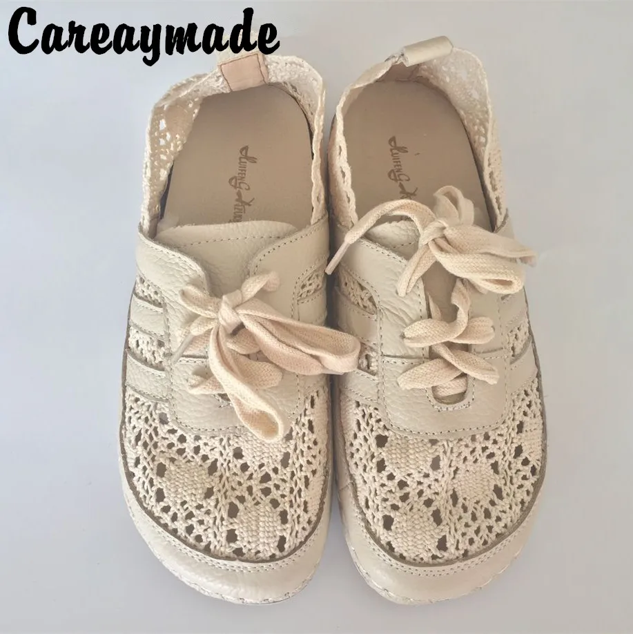 Свежая искусственная кружевная обувь Careaymade с сетчатой поверхностью