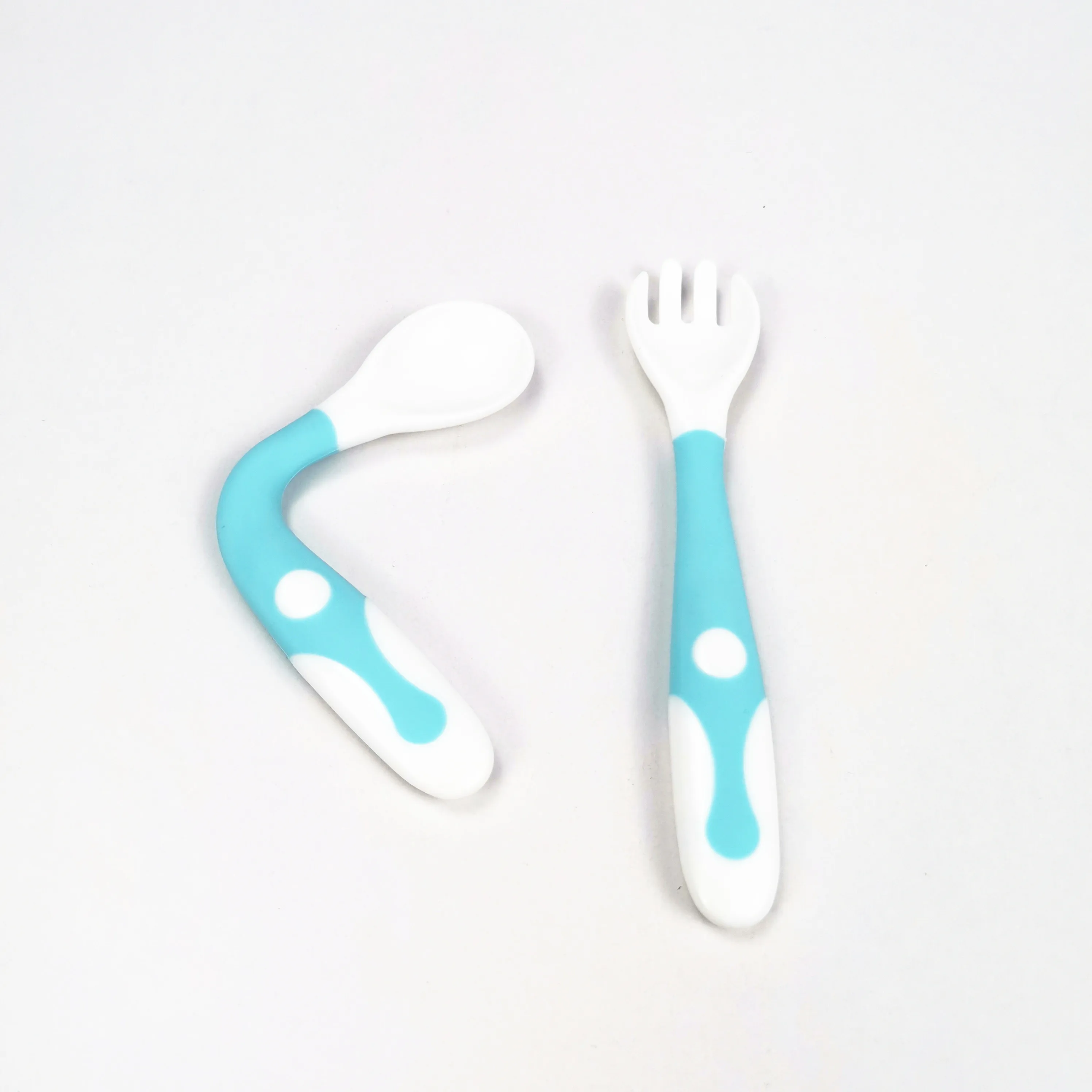 2 шт. гибкий набор ложка и вилка для детей ясельного возраста посуда обучения