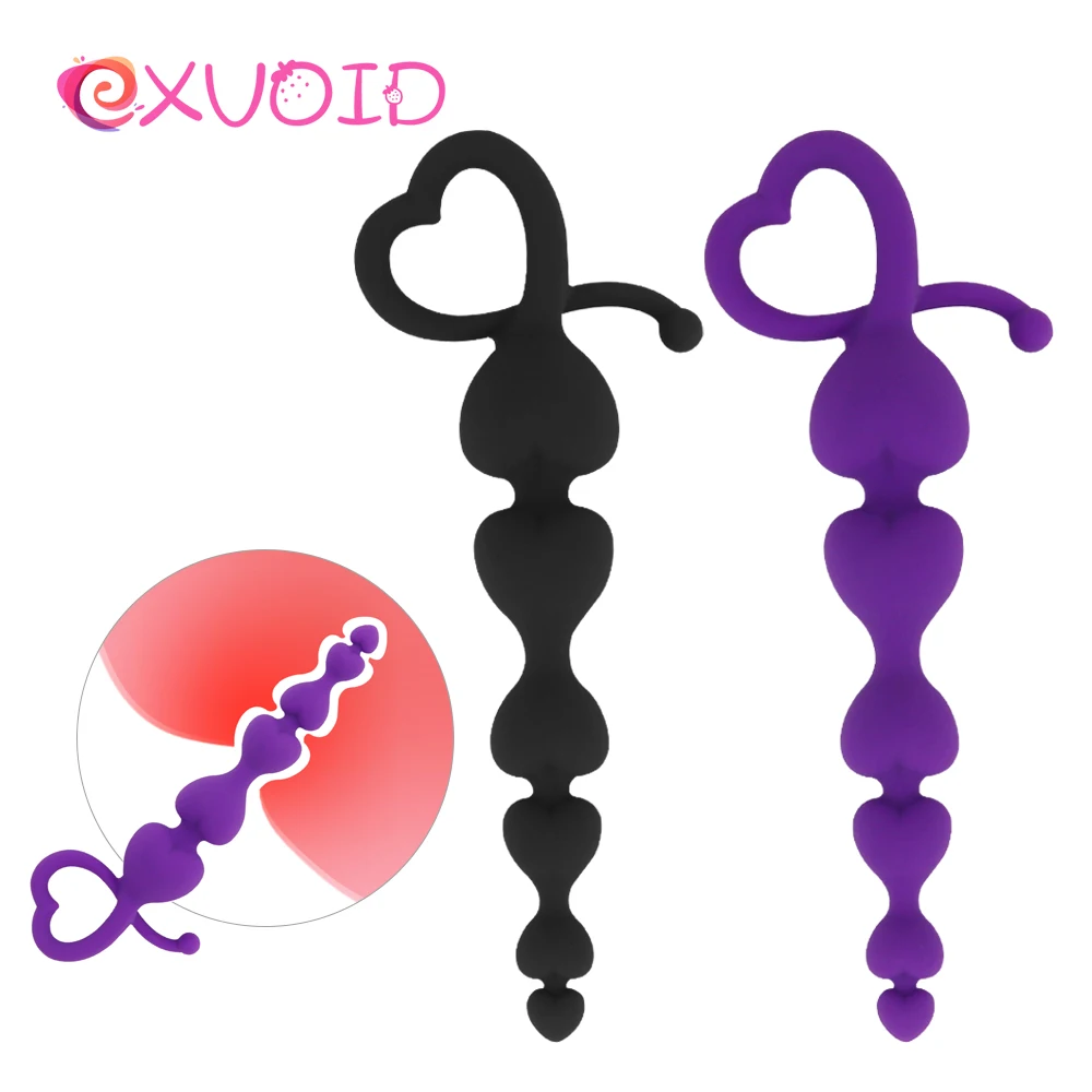 EXVOID силиконовые 6 шариков секс игрушки для пар длинная Анальная пробка анальные