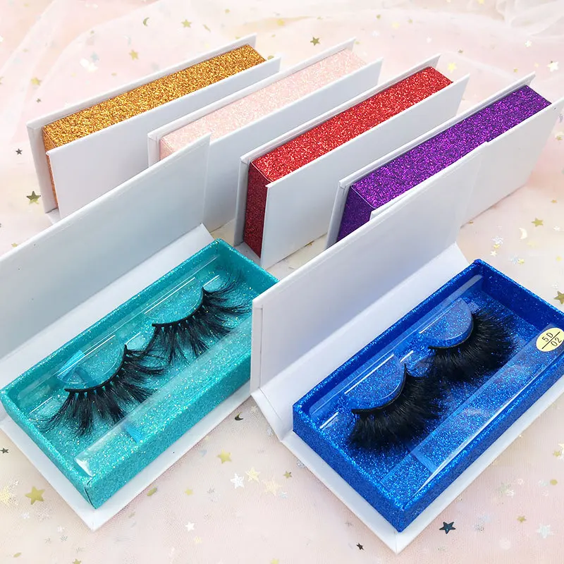 Lash Boxes Wholesale Eyelash Packaging Newest Empty Lash Case with Clear Tray 8-25mm Mink Lash Boxes Packaging
