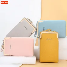 PU Leather Travel Portable High Quality Phone Bag for iPhone 12 for Samsung Galaxy S20 Shoulder Bag Brand Ladies Crossbody Bag