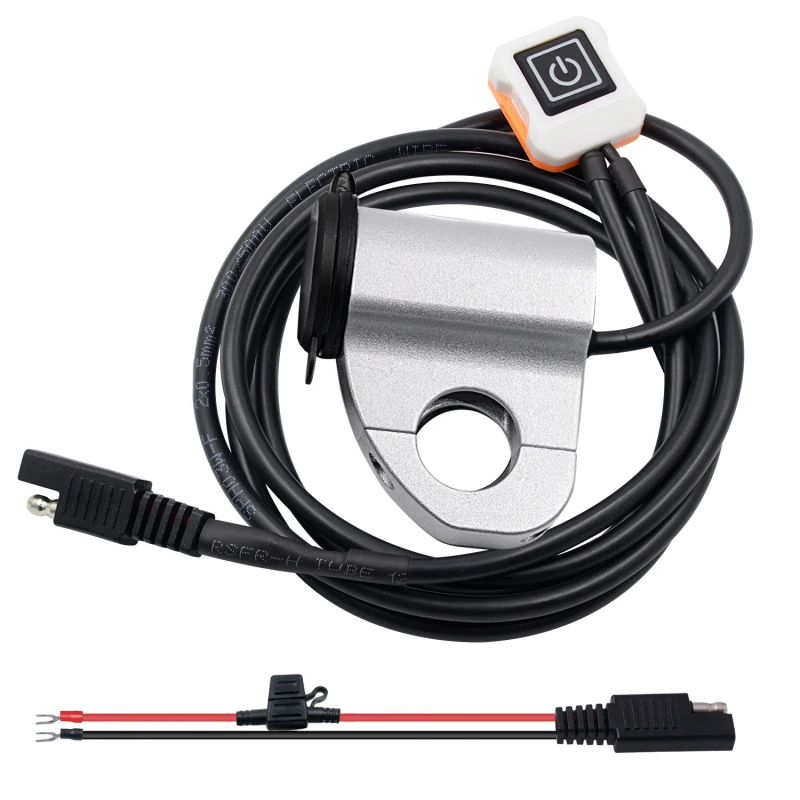 

Кабели для мотоцикла из алюминиевого сплава Водонепроницаемый мобильный телефон Зарядное устройство QC3.0 двойной USB3.4A супер быстрый заряд + ...