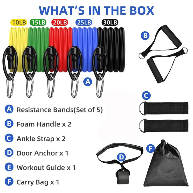 Комплект эспандеров для йоги эластичная резиновая лента фитнеса тренировок