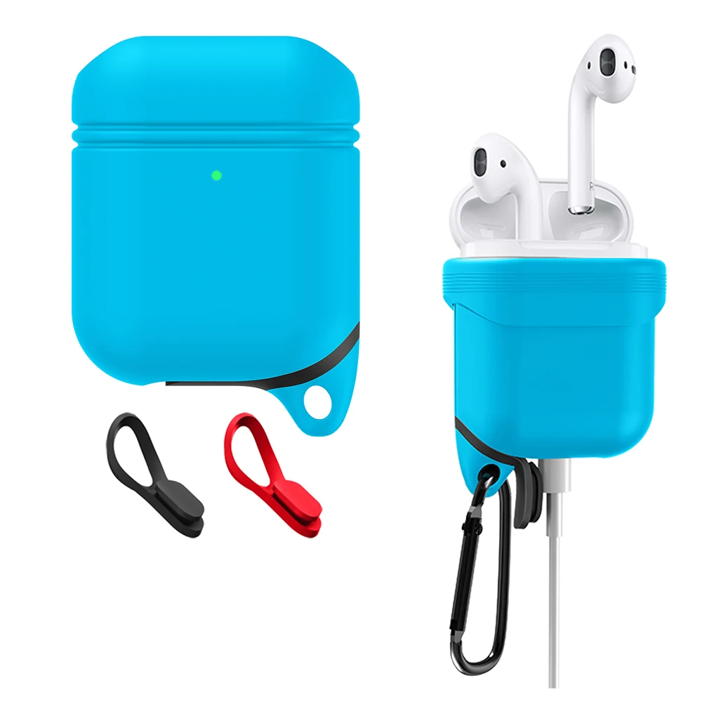 Мягкий силиконовый чехол для наушников Apple Airpods водонепроницаемый защитный s