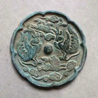 Изысканная бронза в стиле ретро (кружево. Четыре животных) бронзовые зеркальные