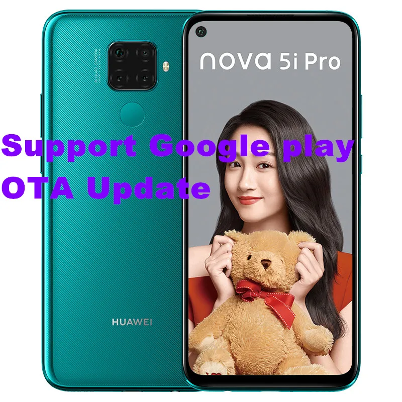 Новинка, смартфон huawei Nova 5i Pro, четырехъядерный, камера Google play, 6,26 дюймов, 8G, 128 ГБ, Kirin 810, четыре ядра, 4000 мА/ч, отпечаток пальца, 48 МП