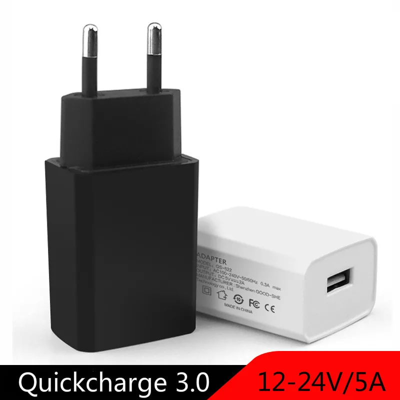 Быстрая зарядка 3 0 18 Вт QC 4 быстрое зарядное устройство USB Портативная мобильный