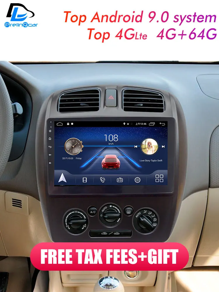 Автомобильный мультимедийный видеоплеер на android с gps-навигатором 32 Гб ПЗУ для Haima